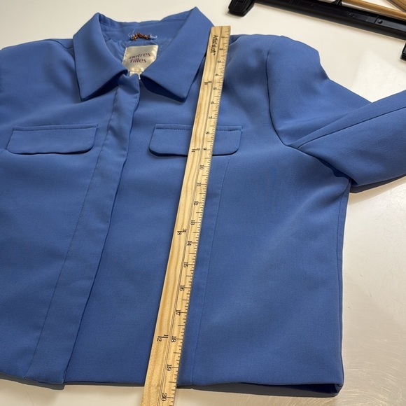 AUTRES FILLES Blue Blazer Crop Size XL - Picture 8 of 8